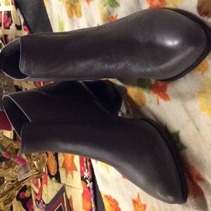 Gray Nine West booties, worn twice!